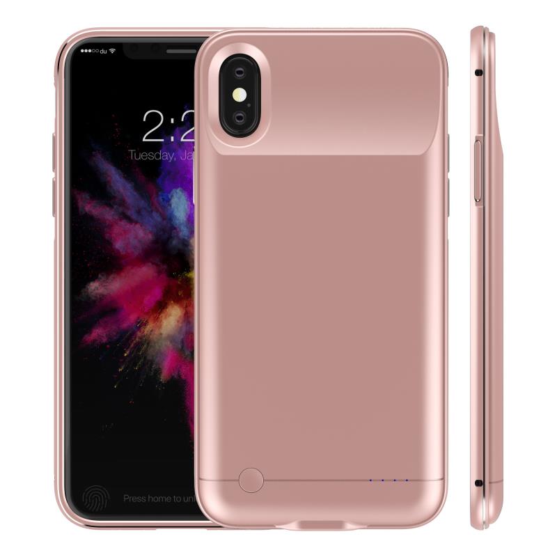 For iPhone x Battery Case 5000 mAh Power Bank Charger Wireless External Battery Pack