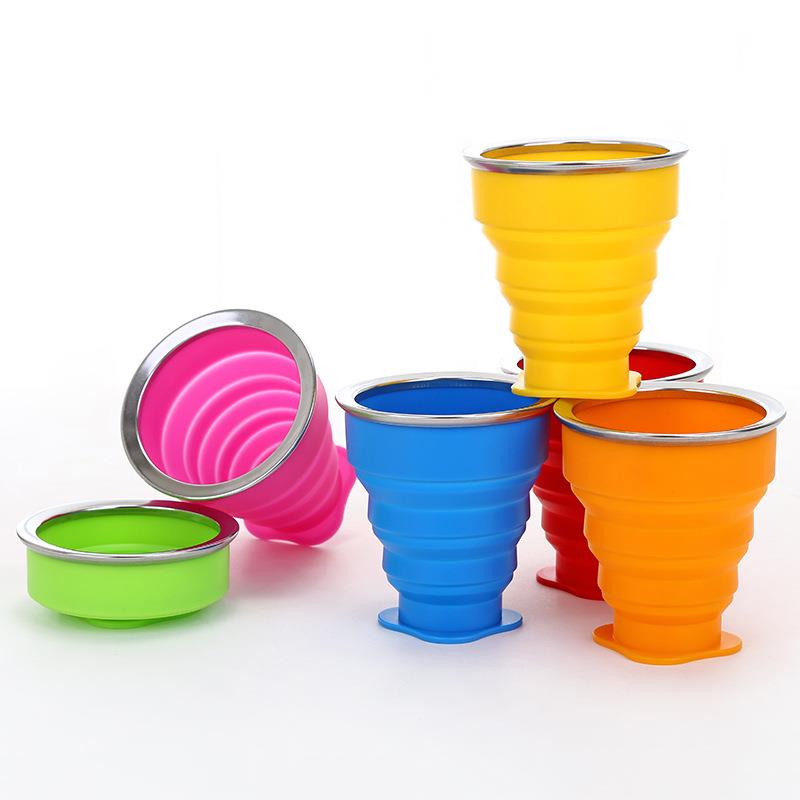 silicone coffee collapsible foldable cup cover
