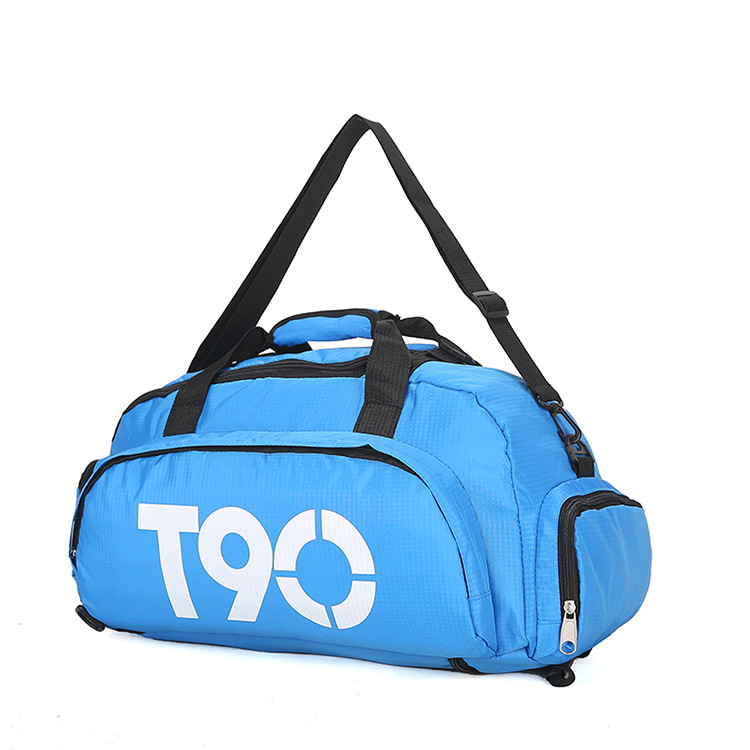 Factory custom sport gym bags with shoe compartment
