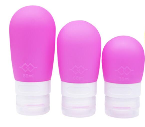 Silicone Cosmetic Points Bottling Lotion Shampoo Bath Shower Gel Tube Container Travel Packing Bottle