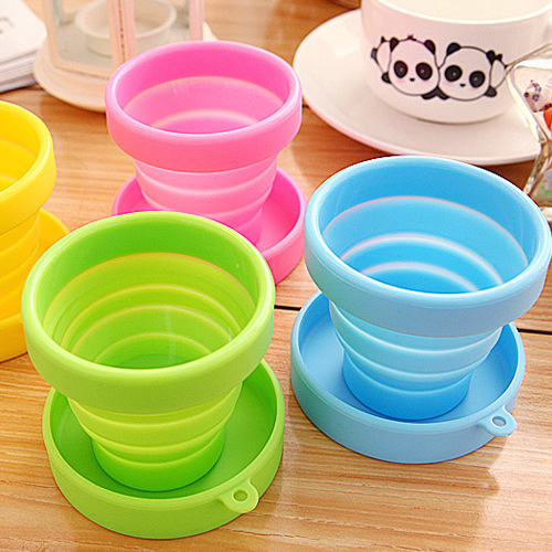 Outdoor Folding holder collapsible silicone coffee cup