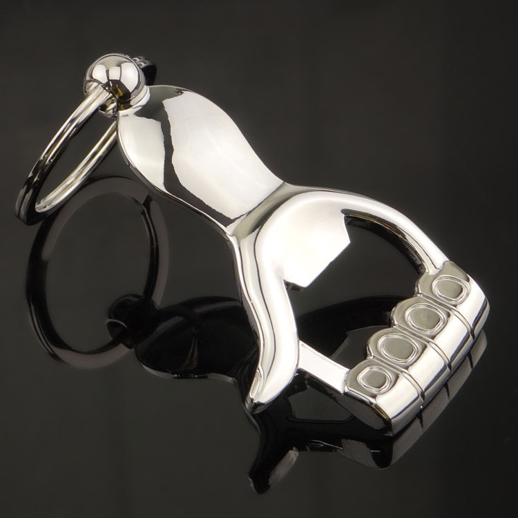 promotional gifts hand shape metal bottle opener keychain