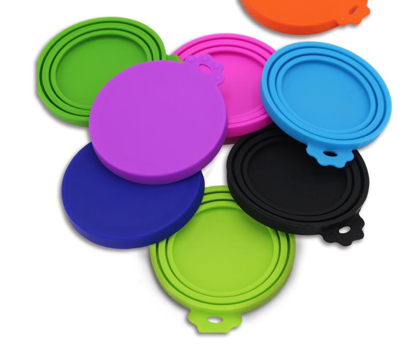 Universal Size Easy Open Silicone Pet Food Can Lid with BPA Free