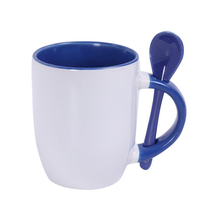 Custom Company Name Printed Ceramic White Coffee Mug Tea Cup With SpoonCustom Company Name Printed Ceramic White Coffee Mug Tea Cup With Spoon