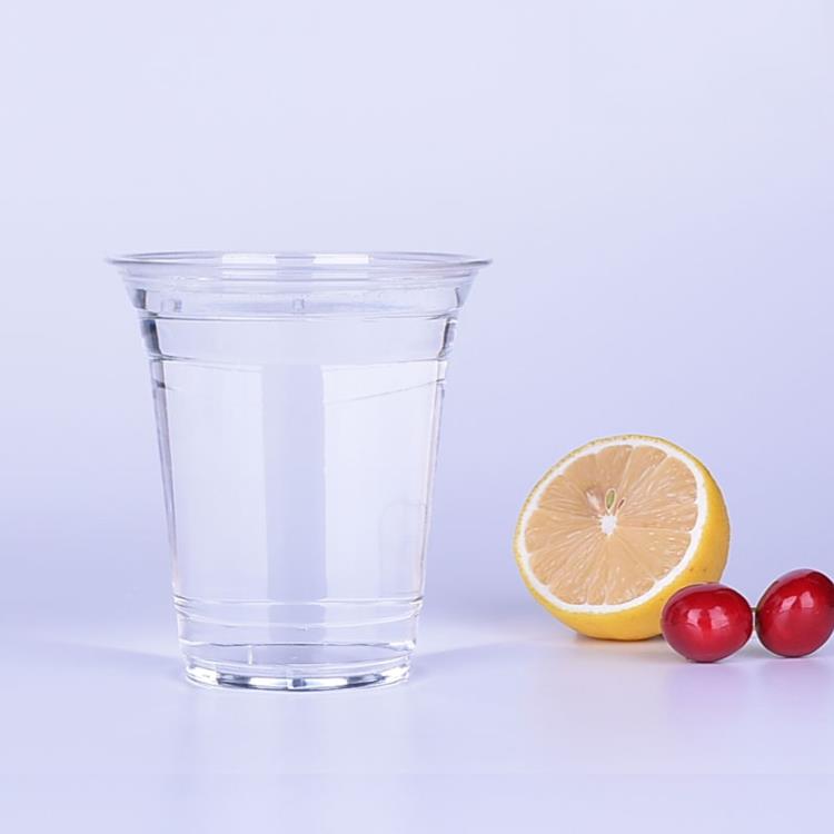12oz Glass Look Plastic Cup With Dome Lids Wholesale