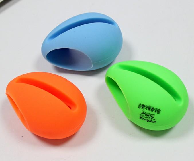 promotional egg shape silicone sound amplifier for mobile phone