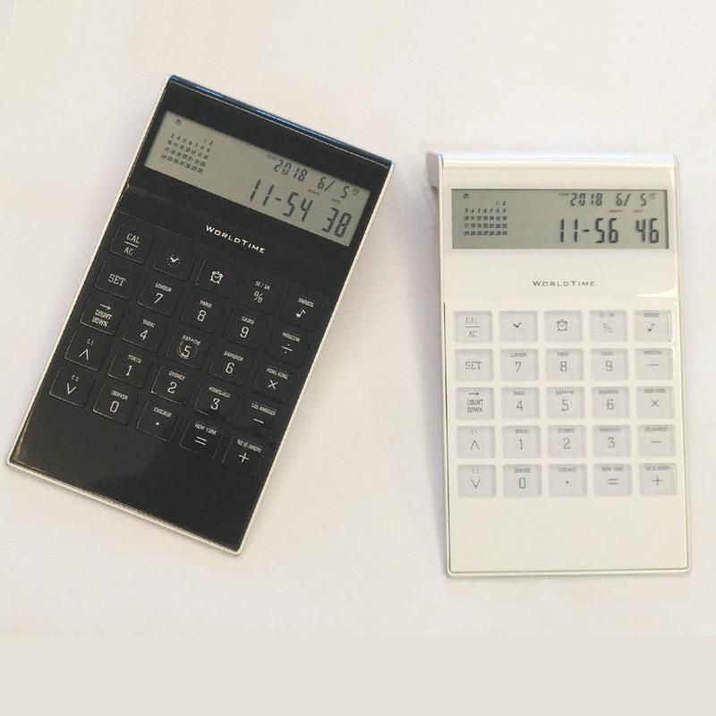 Wholesale White 8 Digit Calculator Multifunction Calculator With Clock For Business Gift