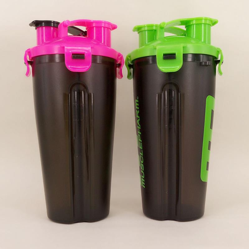 Dual Gym Sport Protein Shaker Bottle