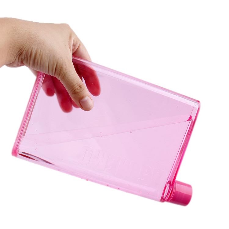 Portable Flat Notebook Plastic Water Bottle Cups Juicebox BPA Free