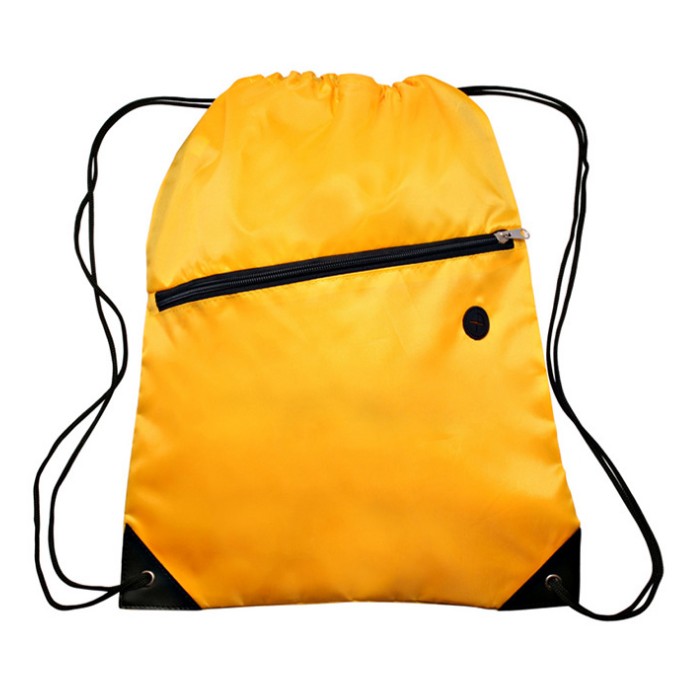 New Fashion 210 D Polyester Drawstring Backpack Bag Travelling Bag With Zipper