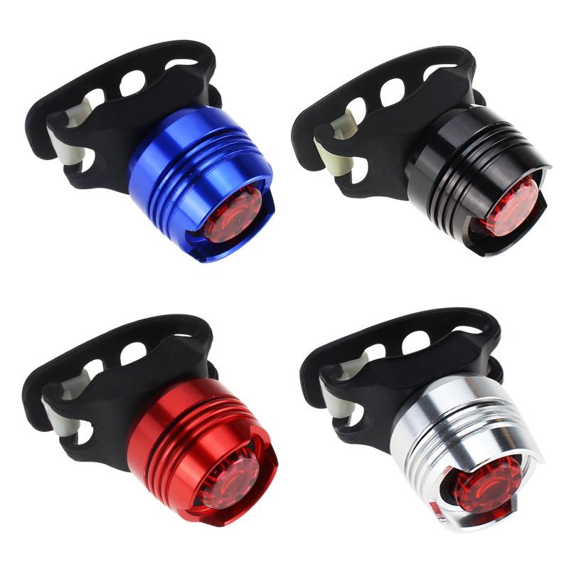 Aluminum Alloy Red Strobe Bicycle Flashing Safety Light
