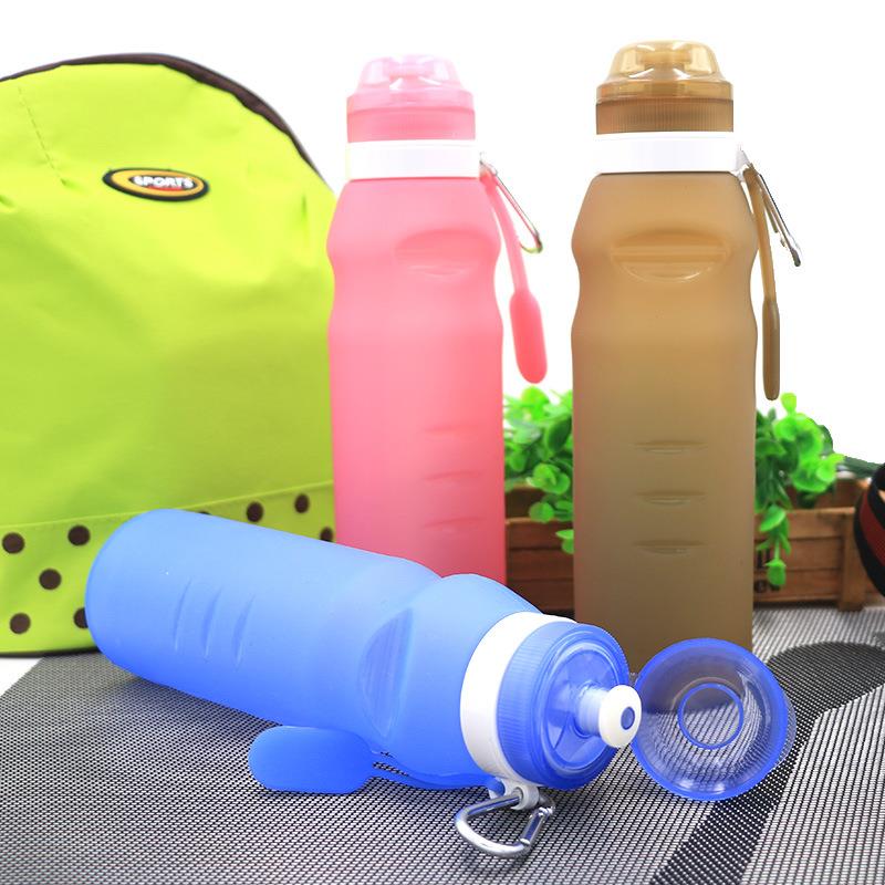 2018 Sport Silicone Travel Bottle Folding Water Bottle