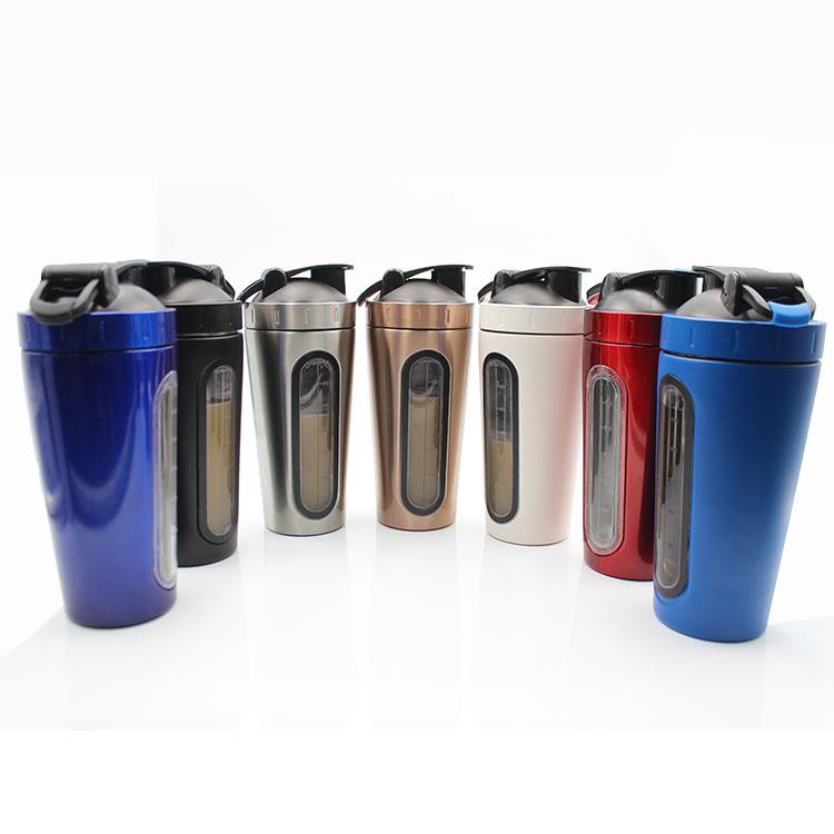 stainless steel 750ml protein shaker sports bottle shaker shaker wholesales