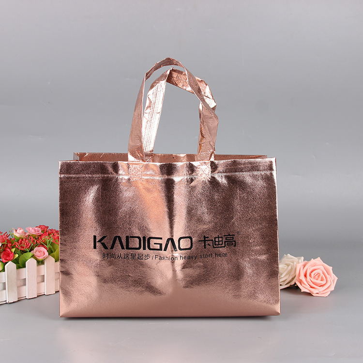 Custom Promotional Gift PP Printed Garment laser Tote Fabric Laminated Recyclable Non Woven Bag