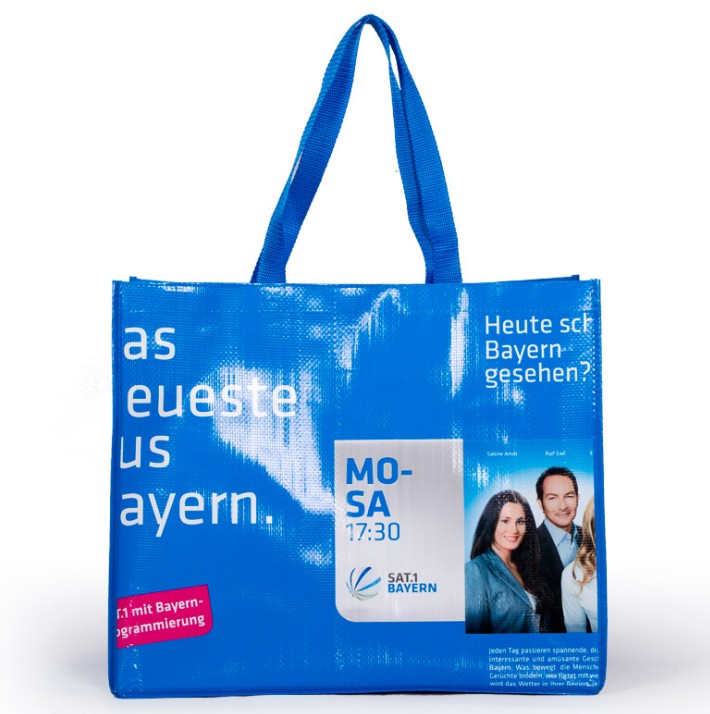 Wholesale OEM Laminated PP Woven Bag Gift Handbag With Logo