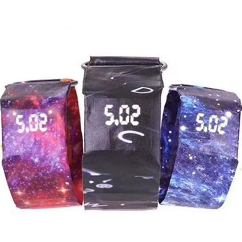 2018 Custom OEM Digital E Led Paper Wrist Watch Paper Watch