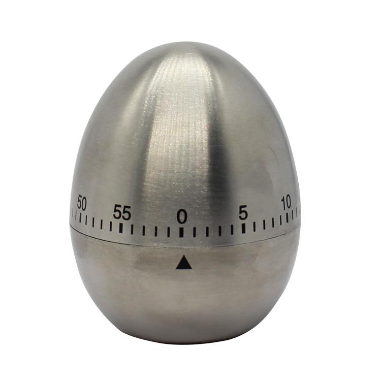 60 Minute silver custom stainless steel Metal Egg timer