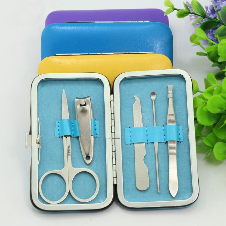 5 sets of stainless steel manicure set nail scissors manicure tool manicure kit