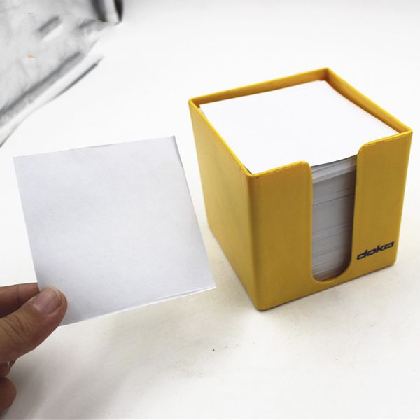 Customized printing sticky notes memo pads in transparent plastic case