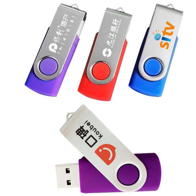 OEM logo swivel usb flash drive 4gb manufacturer price