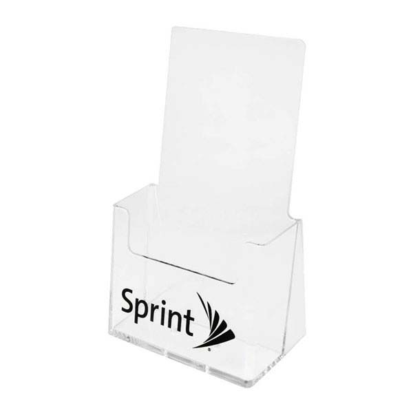 Acrylic flyer stand with logo