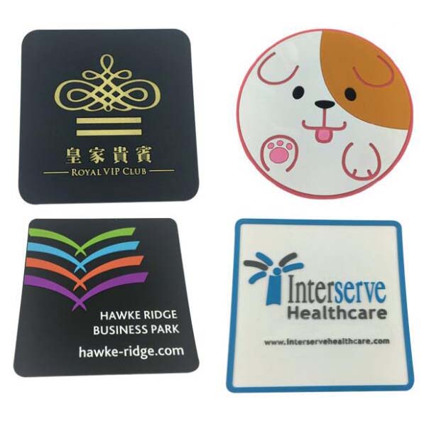 Promotional square 3d soft custom pvc coasters gifts item coaster