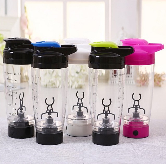 Plastic Material and Water Bottles Drinkware Type electric protein shaker