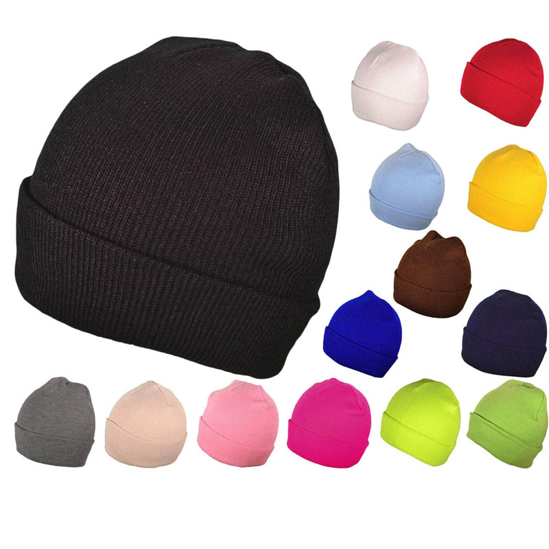 Most popular Plain Character Embroidered Custom Knit Beanie