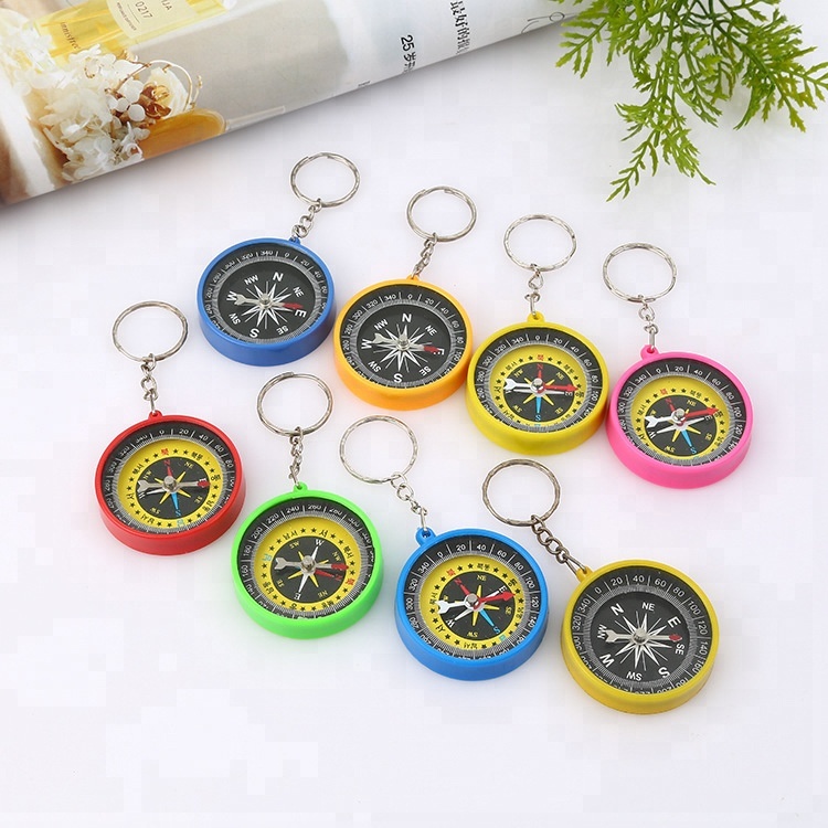 compass keychain,Wholesale Small Mini Kids Compass with Keychain