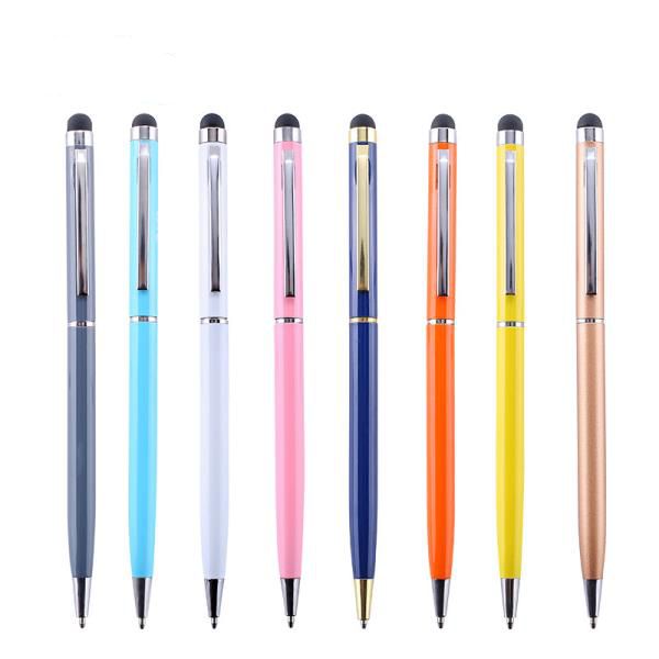 promotional metal ballpoint stylus pen with screen touch