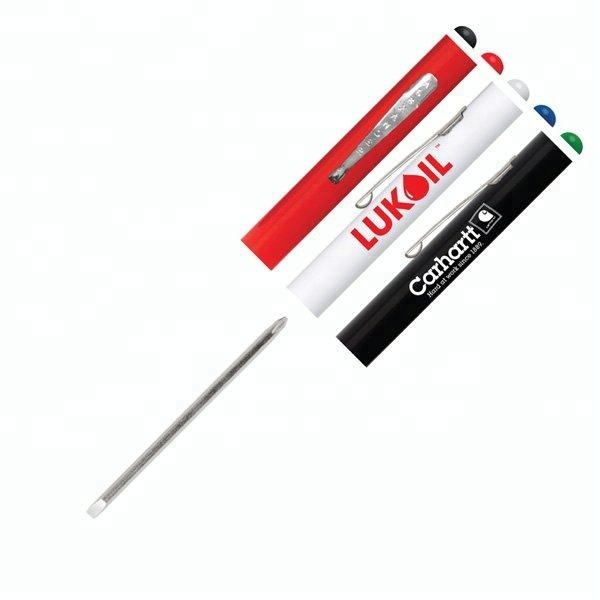 Custom screwdriver with pocket clip magnet