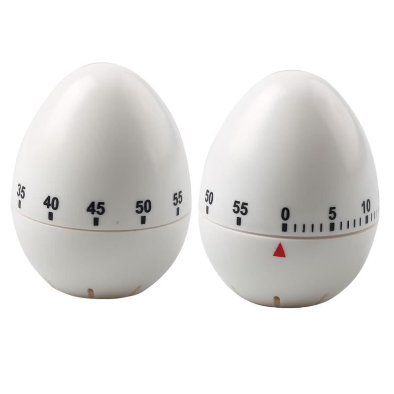 Customized 60 Minutes Egg Shape Colorful Countdown Kitchen Mechanical Timer