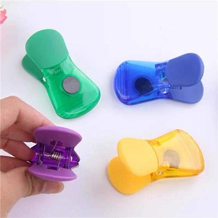 Food Bag Plastic Magnetic Clip Plastic Clamp with Hanging Hole