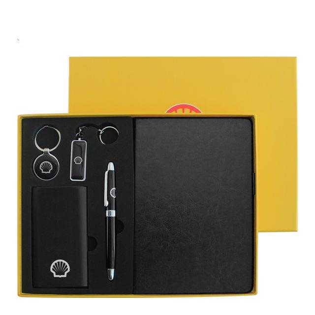 pu leather notebook ,4G USB,5000 mah power bank corporate promotion gift set items