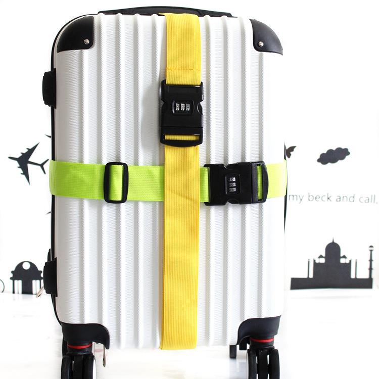 Adjustable Combination Luggage Suitcase Straps Travel Baggage Tie Down Belt Lock
