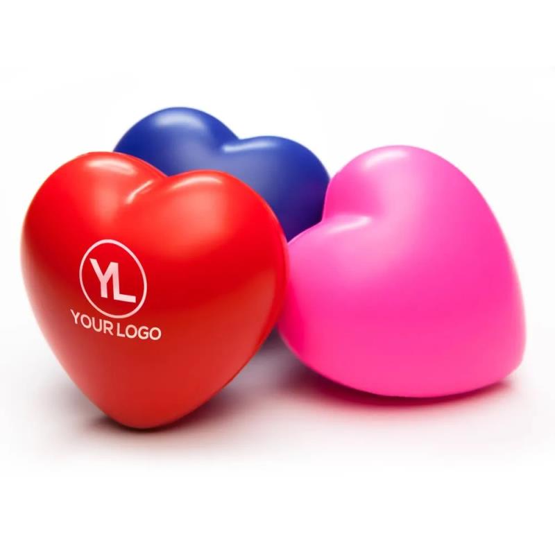 Unique Design Size And Shape Soft Pu Heart Shaped Stress Ball