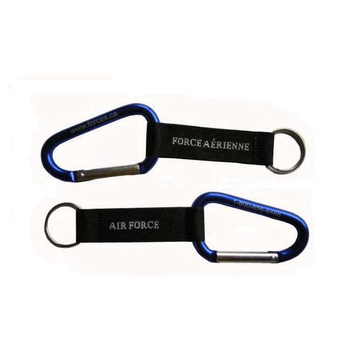 Carabiner with lanyard with logo