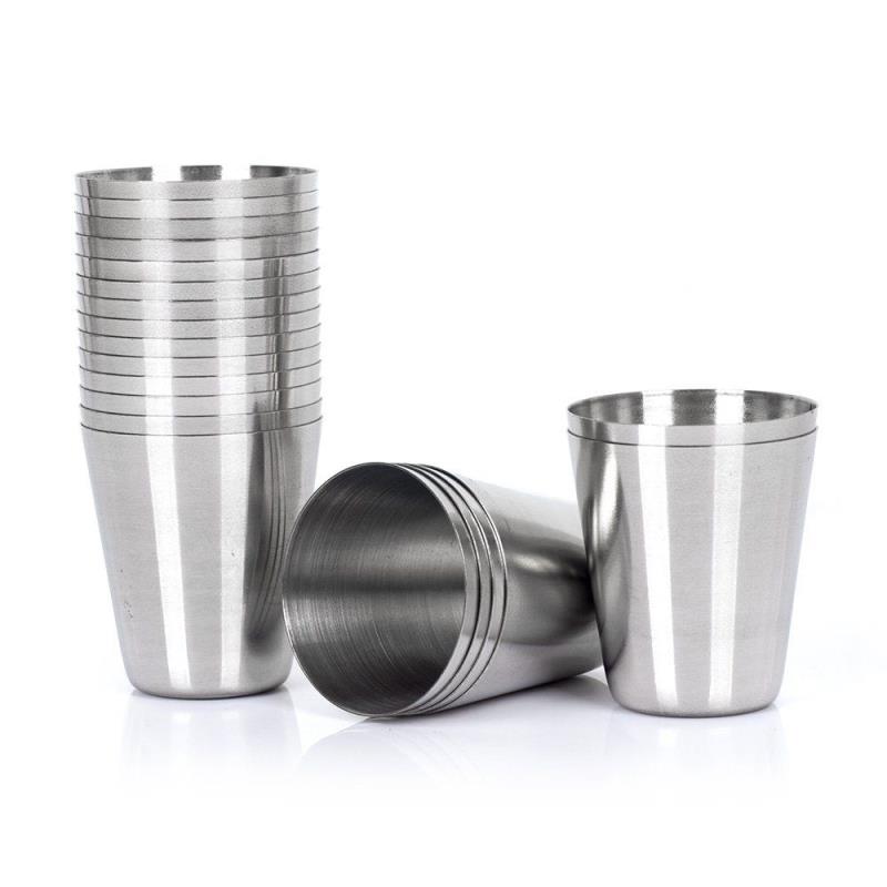 Customized Whiskey Shot Glass, 304 stainless steel metal wine cup