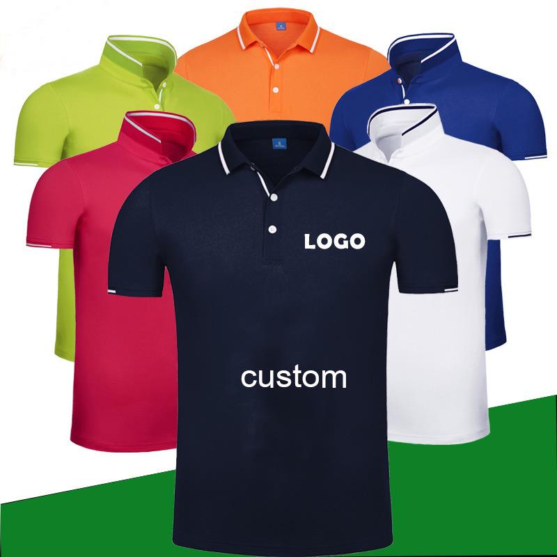 Factory custom logo full polo shirt for men and women blank polo t shirt 100% cotton