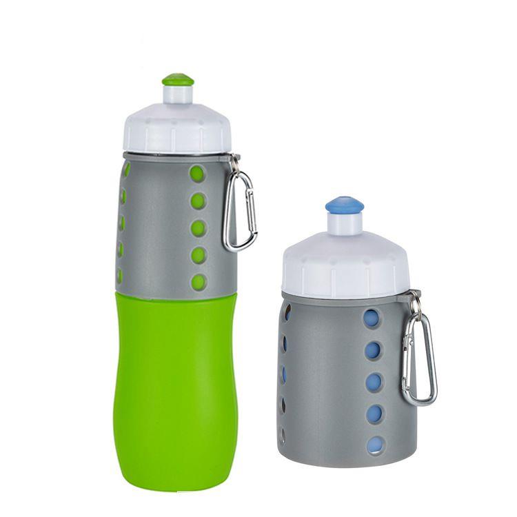 500ML Collapsible Silicone Sports Water Bottles Squeeze Water Drinking Bottle for Running