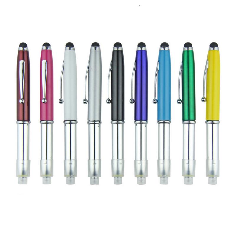 led light ballpoint pen flashing stylus touch ballpoint pen