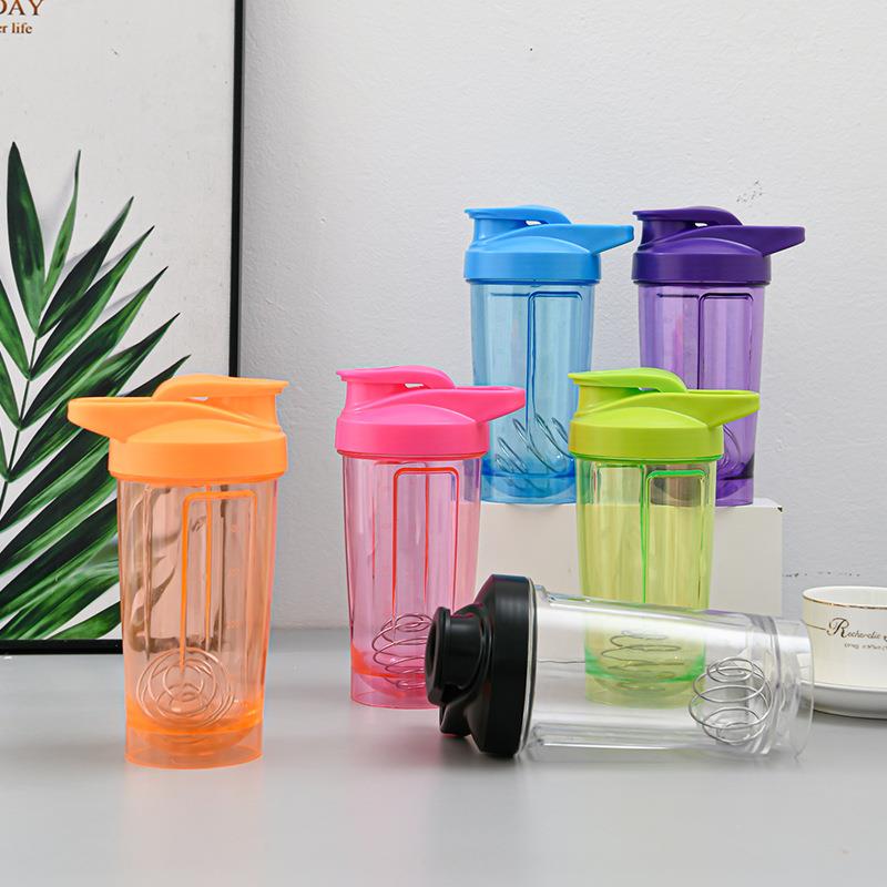 400ml fitness water bottle protein shaker bottle with mixer ball