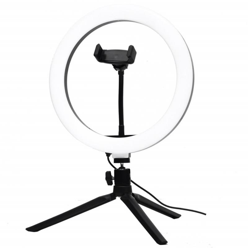 LED selfie ring light lamp with phone holder