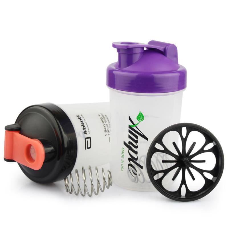 300ml BPA Free Custom logo Sport plastic protein shaker