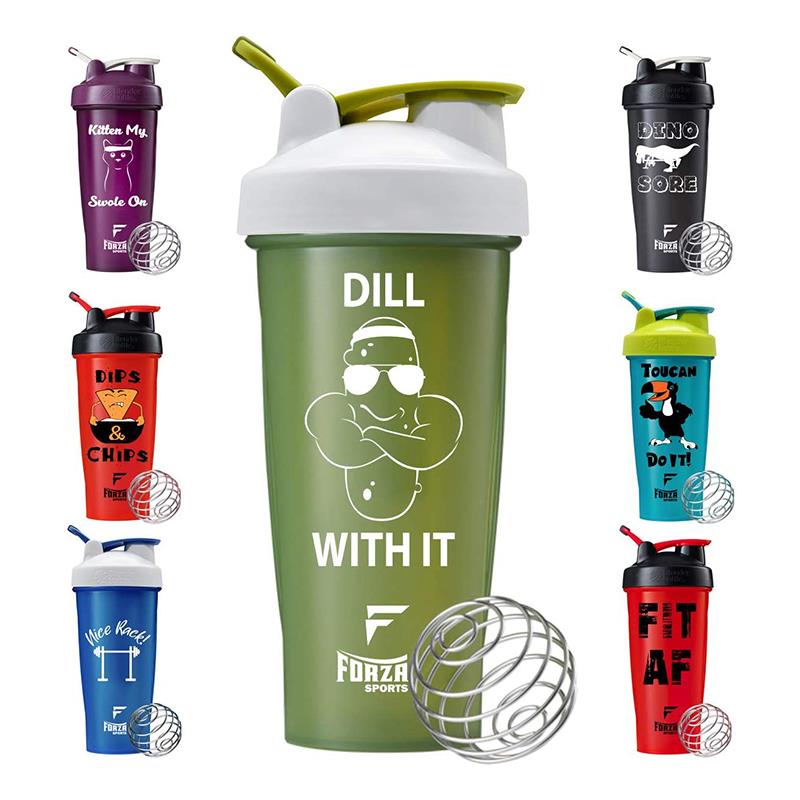 Plastic wholesale fitness 600ml bpa free protien shaker cups with logo
