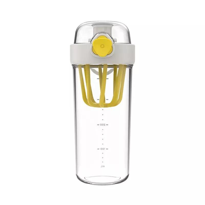 Custom 600ml BPA Free plastic shaker cup sports protein shakers bottle