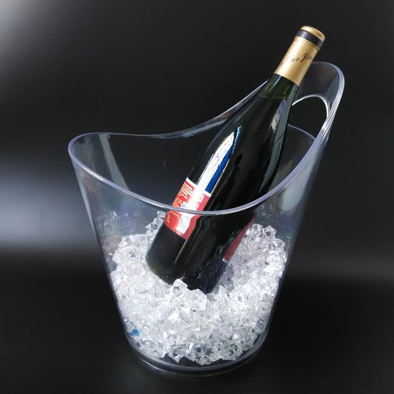 Reusable Ice Bucket Wine or Champagne Bottles Ice Cooler Bar Decor