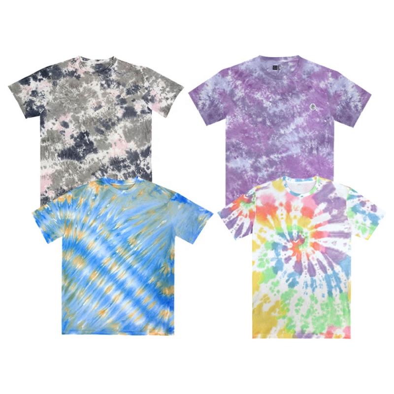 oversized cheap price tie dye tshirt 3D all over print 100% cotton t shirt in bulk