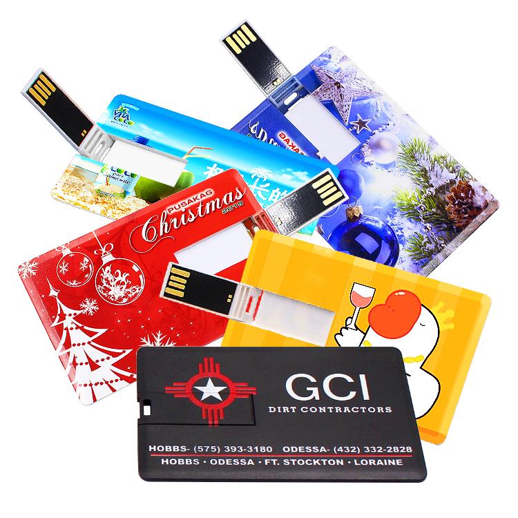 Custom Business Card Full Color Printing Gift Advertising 8GB Plastic