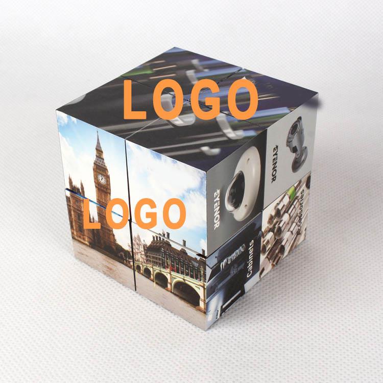 folding promotional square picture foldable puzzle plastic magic cube
